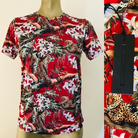 NWT SOUL STAR England STATUS Print TOP Small - Picture 1 of 8
